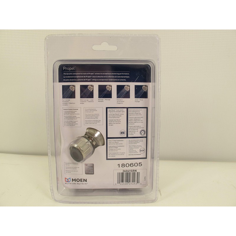 Moen Propel 5-Spray 4.5 in. Fixed Showerhead in Chrome