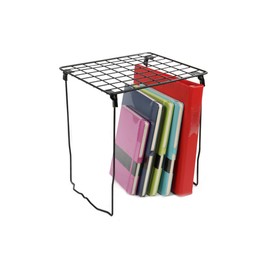 Office Works Metal Organizing Shelf for Locker and Desk, 11 x 14.25 inches, Black