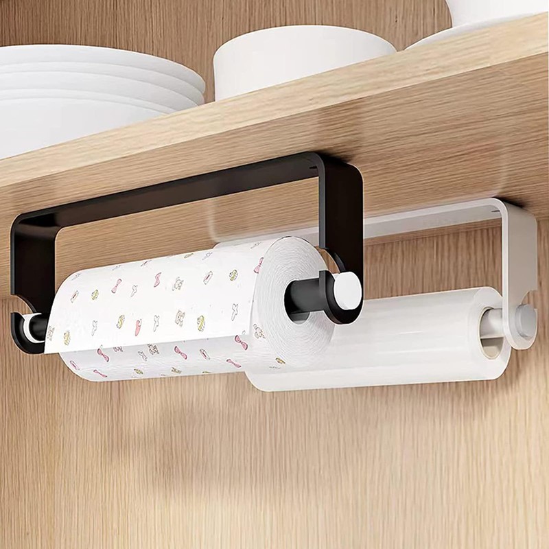 Aheucndg Under Cabinet Paper Towel Holder, Self Adhesive Wall Mount