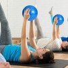 TRIXES Blue Pilates Ball Exercise Exercise Ball Made of PVC