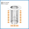 uxcell 2 Pack Shower Drain Strainer, 3.2" x 2.6" 304