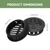 10Pcs Round Soffit Vent 50mm (2 inch) Grey, Plastic Ventilation