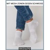 Occulto Men's Trainer Socks Pack of 10 (Model: Johannes), White,