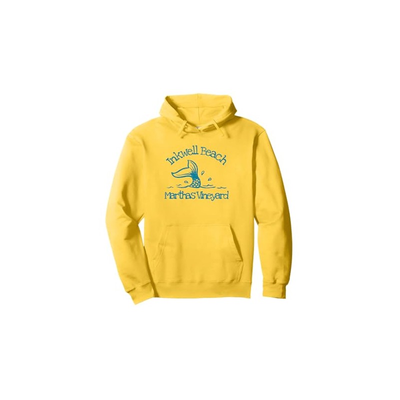 Inkwell Beach Martha's Vineyard Mermaid Fish Tail Pullover Hoodie