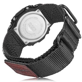 DAVILANE 16mm Watch Band Strap for Casio Mens G-Shock DW5600/6900/8900,GA100/110/120,GD100/110/120,GW6900,GDF-100,Upgraded Three Buckles Nylon Watch Band