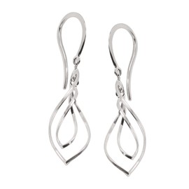 Silpada 'Water Drop' Twisted Drop Earrings in Sterling Silver