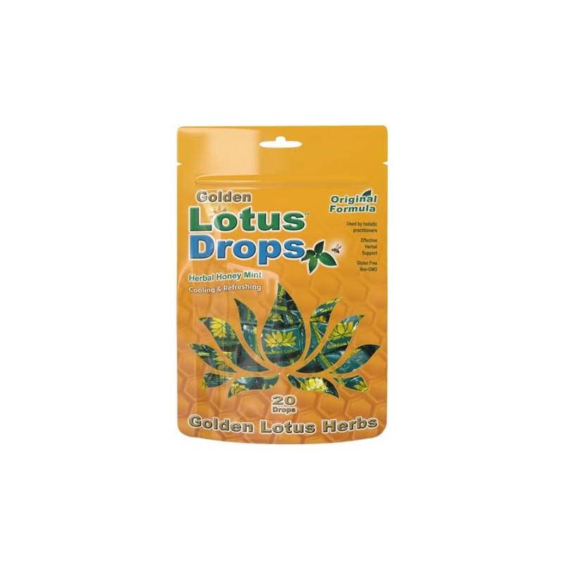 Golden Lotus Drops – Original Herbal Formula | Non-GMO Honey