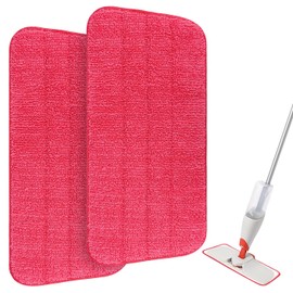 Mop Replacement Pads Compatible with OXO Good Grips Spray Mop,Mircofiber Pad Refills for Floor Wet Dry Cleaning,Reusable Mopping Pad Replacement (2 Pack)