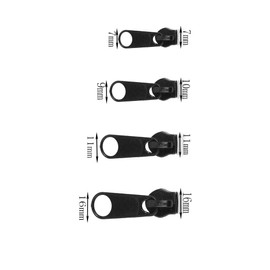 Changyeah Zipper Pull Replacement,24 Pcs Zipper Pulls,Zipper Repair Kit Zipper Slider Replacement Zip Fixer Part,for Replacing Metal, Pvc, Nylon Zippers of Coats