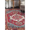 Safavieh Monaco Collection MNC207C Boho Oriental Medallion Area Rug, 6'7"