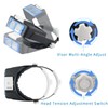 Vludiss Headband Magnifier with LED Light, Rechareable 1.5X - 3.5X