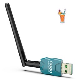 Class 1 Long Range Bluetooth Adapter for PC, QGOO USB Bluetooth Adapter for PC 5.3+EDR, Bluetooth Dongle Bluetooth Receiver Support Windows10/8.1/8/7（green-223）