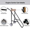 LEADALLWAY 220lb Outboard Boat Motor Stand Display Carrier Cart Dolly