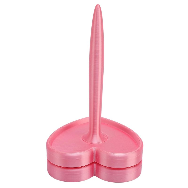 Heart Shape Yarn Holder Spinner Prevent Tangling Pink Yarn Stand