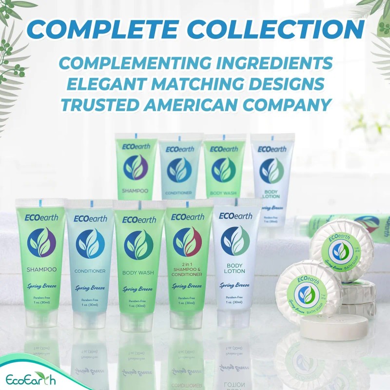 Juego De Champú Y Acondicionador De Viaje Ecoearth (1 Fl