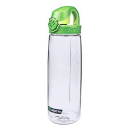 Nalgene Tritan On The Fly Water Bottle, Clear with Green, 24Oz