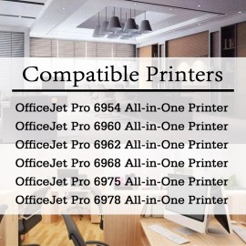 For HP 6PK HP 902 Ink Cartridge Office Jet Pro 6954 Pro 6962 Printer