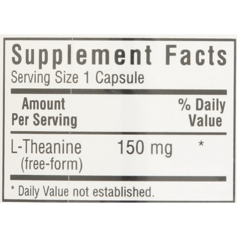 Bluebonnet Nutrition L-Theanine 200 MG, 30 CT
