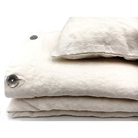 JOWOLLINA Natural Bed Linen, Stonewashed