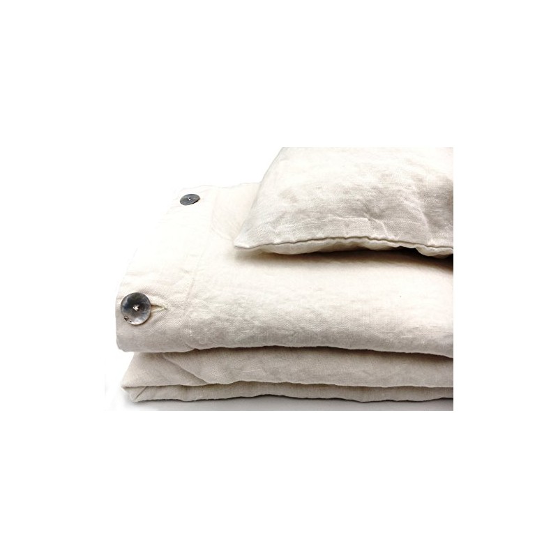 JOWOLLINA Natural Bed Linen, Stonewashed