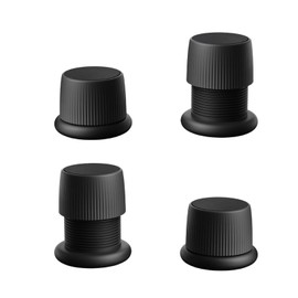 4Pcs Adjustable Furniture Bed Risers,Chair Risers,1.6-2.5 Inch Anti Slip Couch Risers Table Leg Extenders,for Desks Couches Sofas Table(Set of 4 Black)