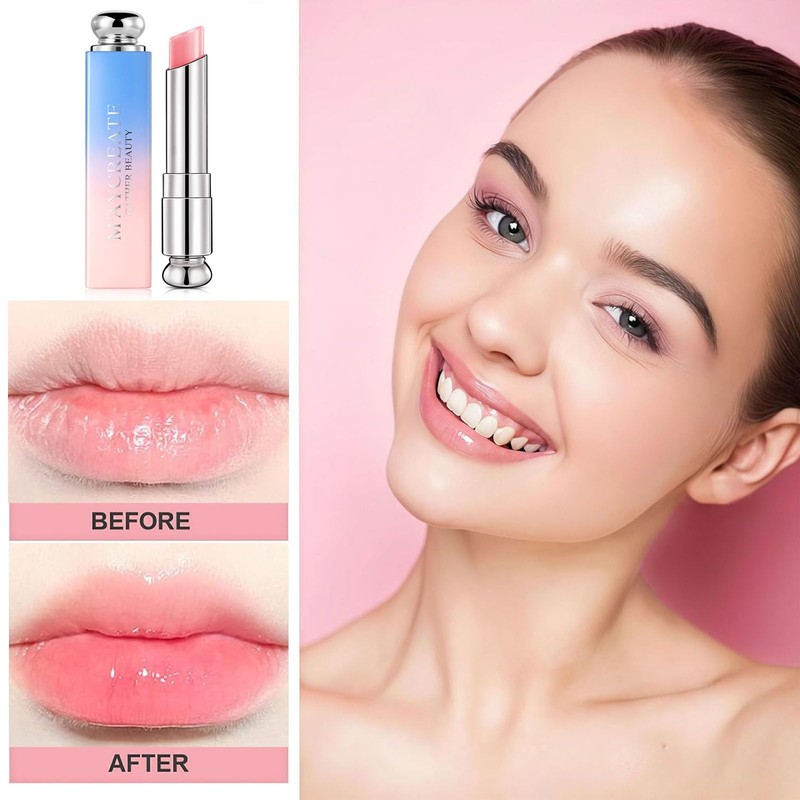 Colour Changing Lip Balm - 3Pcs Coloured Lip Balm Set