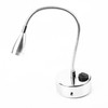 Silver LED Wall Lamps Flexible Gooseneck Bedroom Bedside Reading Light
