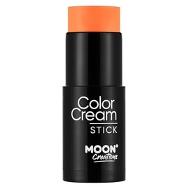 ColorCream Face & Body Paint Stick by Moon Creations - Professional Face Paint Makeup for Adults, Kids - 21g (Bright Orange)