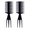 JDXun Pack of 2 Wide Comb, Double Sided Wide Coarse