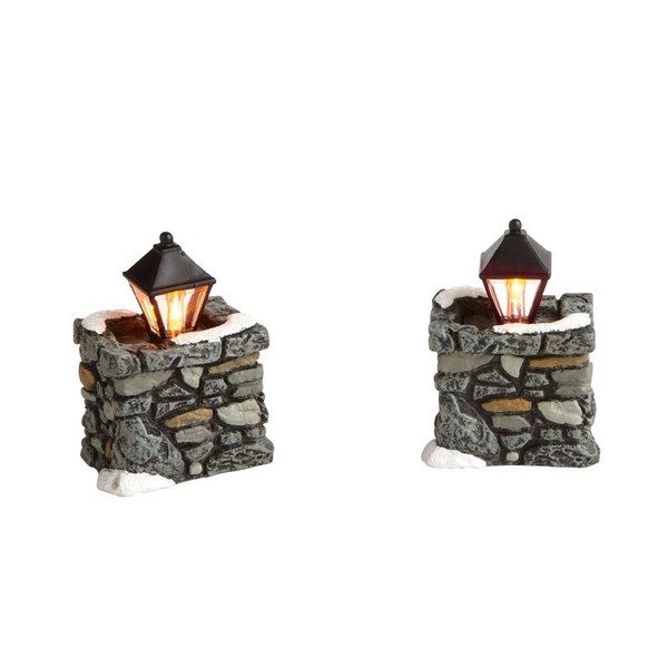Department 56 Accessories for Villages Limestone Lamps, 1.89 Inch, Gray