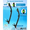 Snorkeling Gear Adults Women Men Youth Dry-Top Diving Mask Tempered