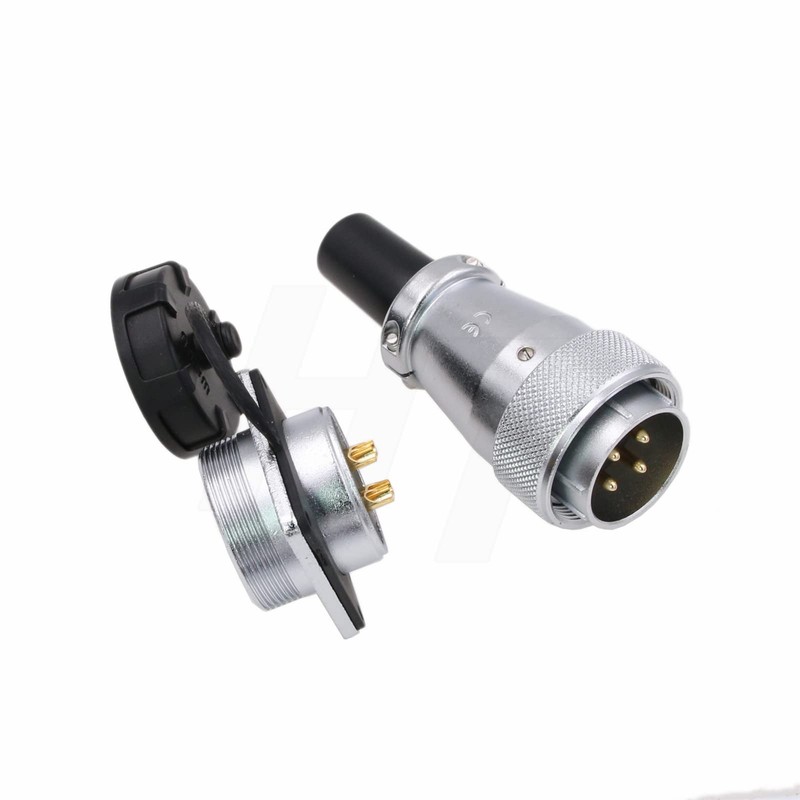 HangTon WS28 4 Pin Aviation Circular Metal Connector 25A Plug