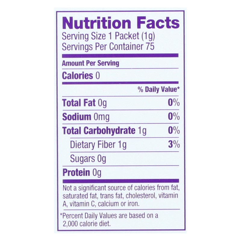 Stevia, 95+% Organic, 75 ct (pack of 6 )