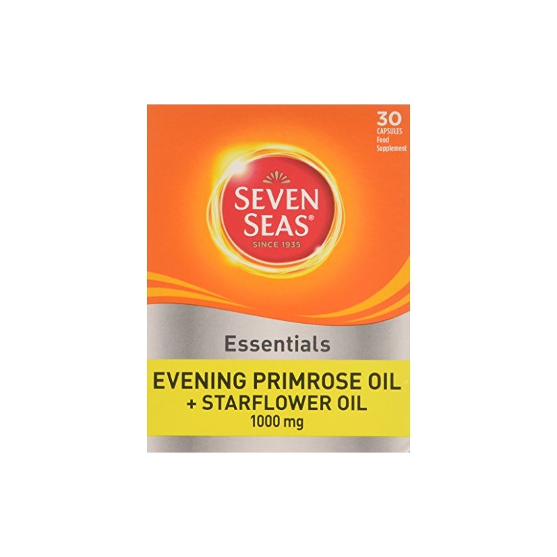 Seven Seas Evening Primrose Oil +1000 mg Starflower Oil Capsules,