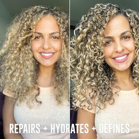 Love Ur Curls - Set de Champú y Acondicionador con Crema Estilizadora Todo en Uno para Rizos, Sistema de 3 Pasos para Reparar e Hidratar