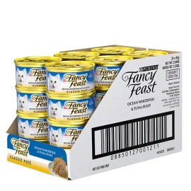Purina 퓨리나 팬시피스트 오션화이트피쉬 85g 24캔 무스타입 Purina Fancy Feast Ocean Whitefish 85g 24 Cans No Stip