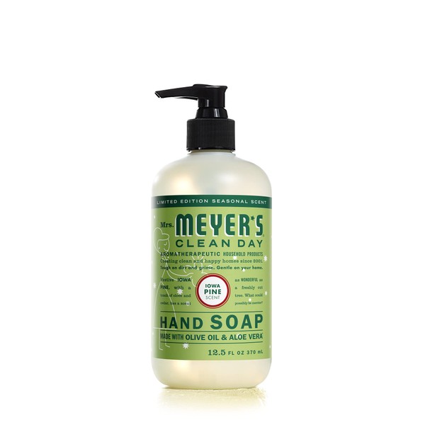 Mrs. Meyer's Clean Day Liquid Hand Soap Iowa Pine, 12.5 Fl Oz (Pack of 1)