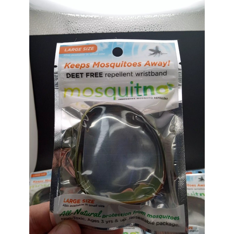 Mosquitno Lot Of 10 Individual MOSQUITNO Insect Wristbands