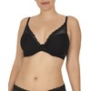 Natori Women's Feathers Contour Plunge, Black, 38B