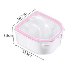 2 Pieces Nail Soaking Bowl Nail Spa Bowl Nail Art Remover Soak Soaker Treatment Bowl Used for Manicure Spa Tool Tools used to hold hands(Pink)