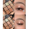 Punk Orange Glitter Eyeshadow 9 Colors, Eye Shadow Palette, Kumquat