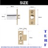 TERF® Adjustable Roller Catch Polished Brass Roller Ball Door Latch