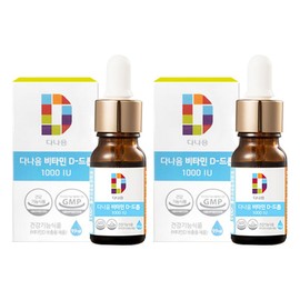 Danaeum Vitamin D-Drop 1000IU, 9.9ml, 2 pieces / 다나음 비타민 D-드롭 1000IU, 9.9ml, 2개