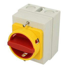 H212-41300-077N4 | H212-41300-077N4 | SALZER 20A 3 POLE ISOLATOR PLASTIC ENCLOSURE, N-PADLOCK DEVICE YELLOW/RED, IP66