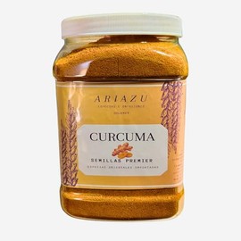 ARIAZU Curcuma en polvo 1kg frasco hermetico reusable 1 kilo