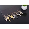 AlphaAcc Keychain for Women Purse Charms for Handbags Crystal Alphabet