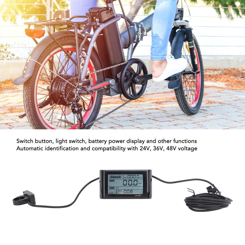 Electric Bicycle Conversion Accessories LCD Data Display Electric Bike LCD