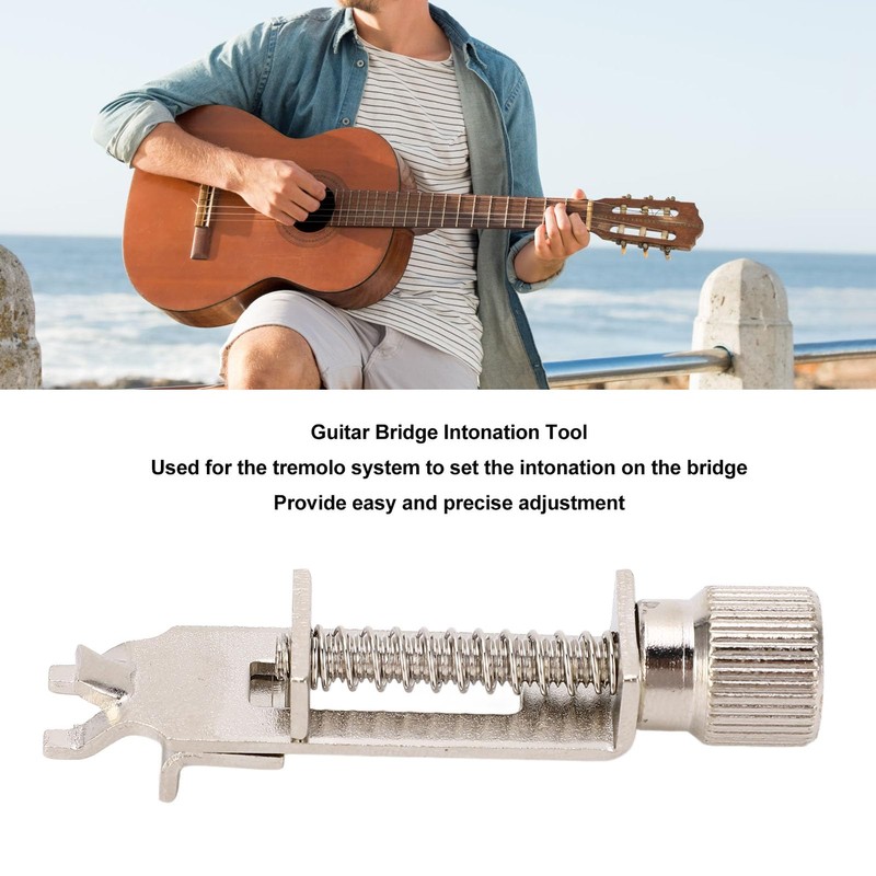 HilBeliFU Electric Guitar Bridge Intonation Tool, Metal Guitar Tremolo Bridge