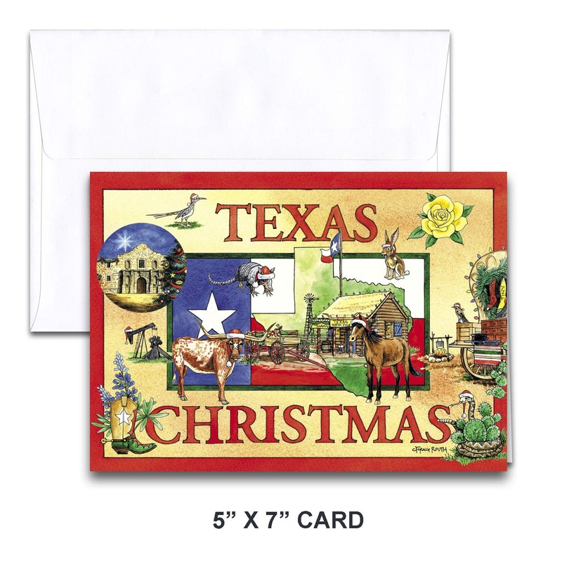 Texas Christmas Card with recipe