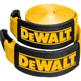 DEWALT DXBC40000 Black/Yellow 4" x 30' Recovery Tow Strap (40,000 lb Break Strength)